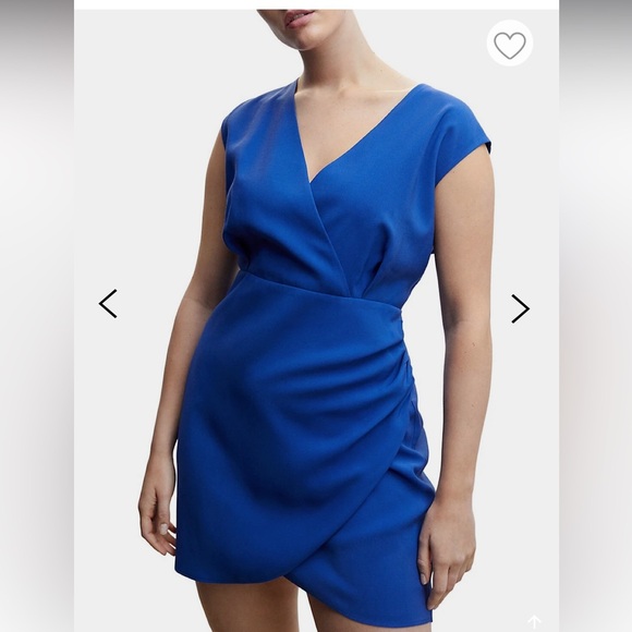 Mango
Draped Surplice Mini Dress, size 2, NWT - Picture 3 of 10